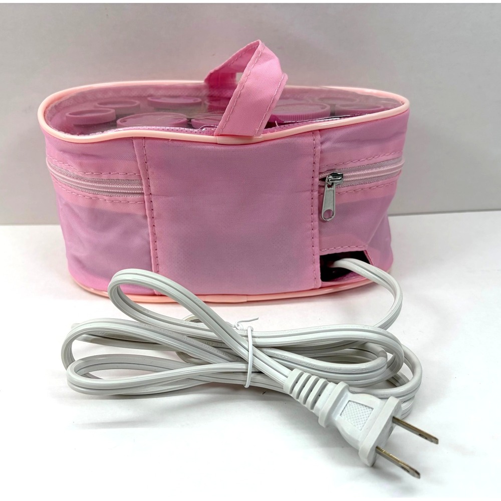 Conair Curls On The Go Hot Rollers 10 Pink NO CLIPS Travel Pageant Cheer TESTED - Picture 3 of 12
